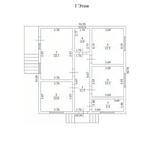 Дом 91м², 2-этажный, участок 4 сот.