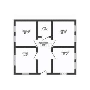 Дом 72м², 1-этажный, участок 3 сот.