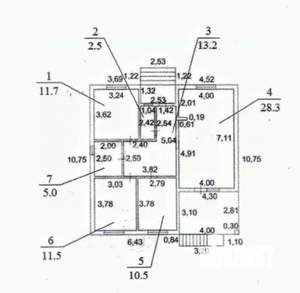 Дом 100м², 1-этажный, участок 3 сот.