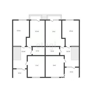 Дом 340м&sup2;, 2-этажный, участок 6 сот.  