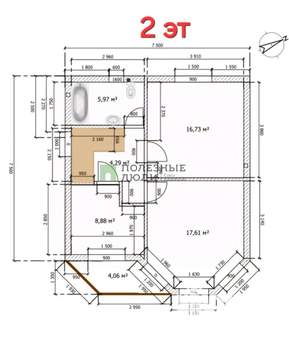 Дом 145м², 2-этажный, участок 4 сот.  
