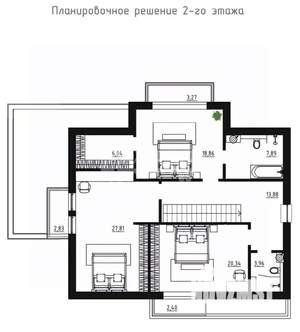 Коттедж 219м², 2-этажный, участок 8 сот.  