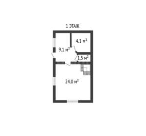 Дом 78м², 2-этажный, участок 3 сот.  