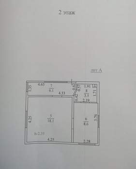 Дом 75м², 2-этажный, участок 8 сот.  