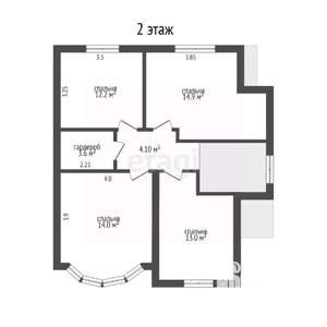 Дом 140м&sup2;, 2-этажный, участок 4 сот.  