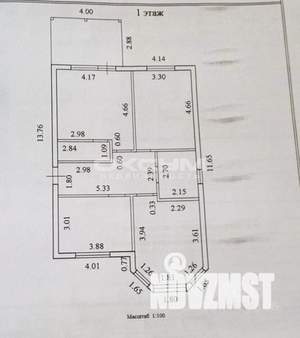 Дом 100м&sup2;, 1-этажный, участок 5 сот.  