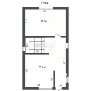 Дом 94м&sup2;, 2-этажный, участок 2 сот.  