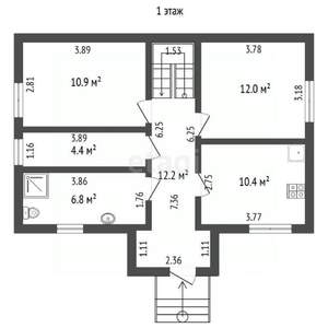 Дом 161м&sup2;, 2-этажный, участок 5 сот.  