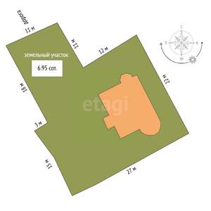 Дом 236м&sup2;, 2-этажный, участок 7 сот.  