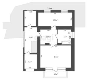 Дом 217м², 2-этажный, участок 6 сот.  