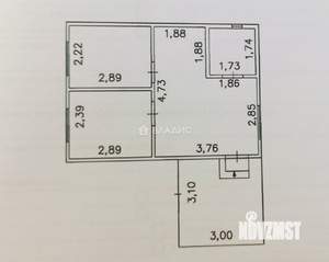 Дом 41м&sup2;, 1-этажный, участок 5 сот.  