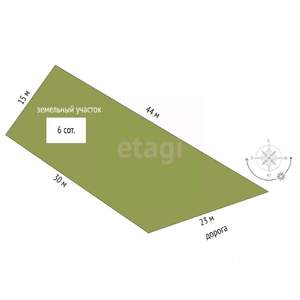 Дом 70м&sup2;, 1-этажный, участок 6 сот.  