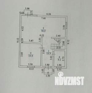 Дом 106м², 2-этажный, участок 5 сот.  