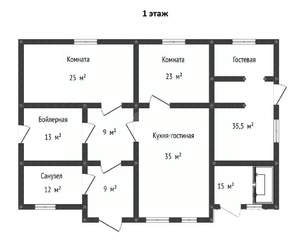 Дом 353м², 2-этажный, участок 6 сот.  