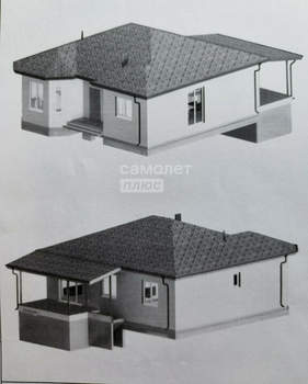 Дом 130м&sup2;, 1-этажный, участок 9 сот.  