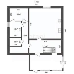 Дом 131м&sup2;, 2-этажный, участок 10 сот.  