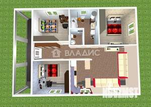 Дом 120м², 1-этажный, участок 5 сот.  