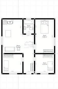 Дом 70м&sup2;, 1-этажный, участок 3 сот.  