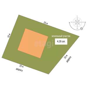 Дом 155м², 2-этажный, участок 4 сот.  
