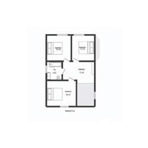 Дом 130м&sup2;, 2-этажный, участок 4 сот.  