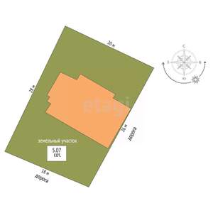 Дом 250м², 2-этажный, участок 5 сот.  