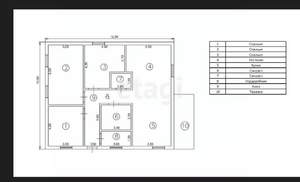 Дом 120м&sup2;, 1-этажный, участок 5 сот.  