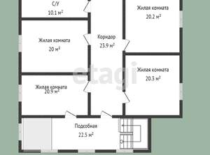 Дом 510м², 4-этажный, участок 6 сот.  
