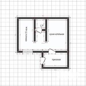 Дом 30м&sup2;, 1-этажный, участок 6 сот.  