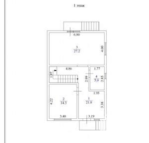 Дом 145м², 2-этажный, участок 3 сот.  