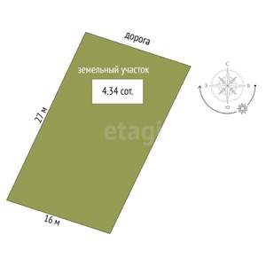 Дом 85м², 1-этажный, участок 4 сот.  