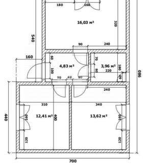 Дом 65м², 1-этажный, участок 5 сот.  