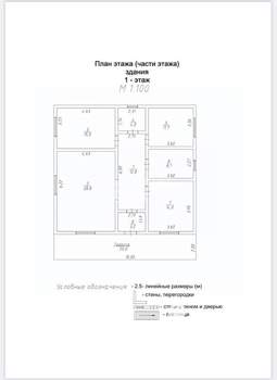 Дом 124м², 1-этажный, участок 5 сот.  
