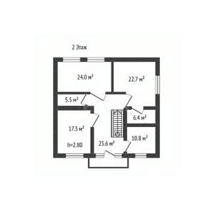 Дом 275м&sup2;, 3-этажный, участок 8 сот.  
