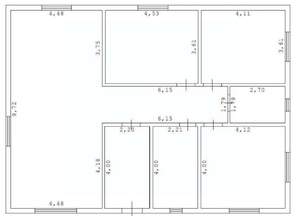 Дом 131м&sup2;, 1-этажный, участок 7 сот.  