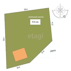 Дом 350м&sup2;, 3-этажный, участок 10 сот.  