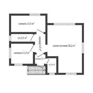 Дом 131м², 1-этажный, участок 3 сот.  
