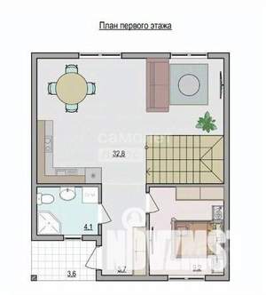 Дом 110м², 2-этажный, участок 5 сот.  