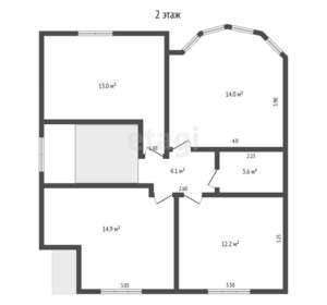 Дом 150м², 2-этажный, участок 3 сот.  