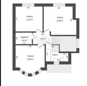 Дом 150м², 2-этажный, участок 3 сот.  