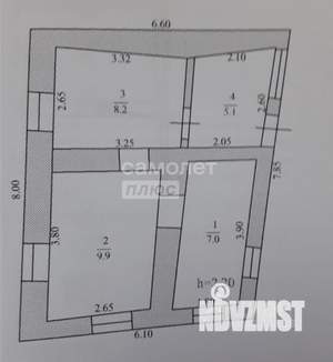 Дом 30м², 1-этажный, участок 2 сот.  