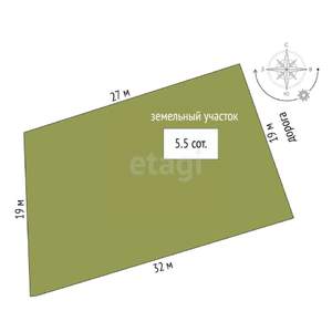 Дом 140м², 1-этажный, участок 6 сот.  