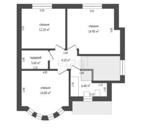 Дом 140м², 2-этажный, участок 5 сот.  