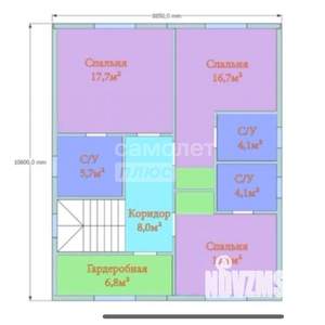 Дом 165м², 2-этажный, участок 4 сот.  