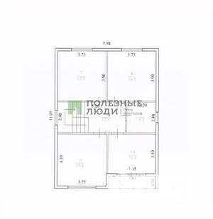 Дом 160м², 2-этажный, участок 6 сот.  
