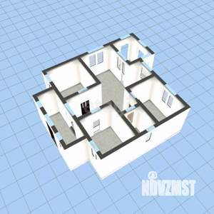 Дом 129м&sup2;, 1-этажный, участок 6 сот.  