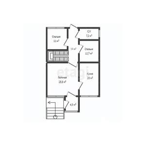 Дом 218м&sup2;, 2-этажный, участок 5 сот.  