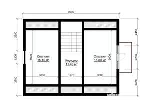 Дом 104м&sup2;, 2-этажный, участок 3 сот.  