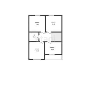 Дом 120м², 2-этажный, участок 3 сот.  