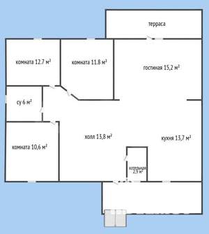 Дом 87м&sup2;, 1-этажный, участок 5 сот.  