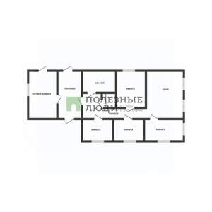 Дом 100м&sup2;, 1-этажный, участок 9 сот.  